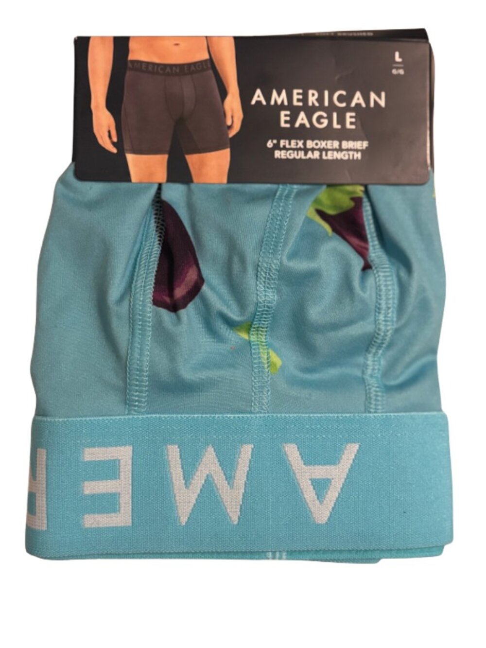 American Eagle Men's 6" Flex Boxer Brief Size L NWT